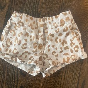Crew cuts leopard shorts toddler size 2